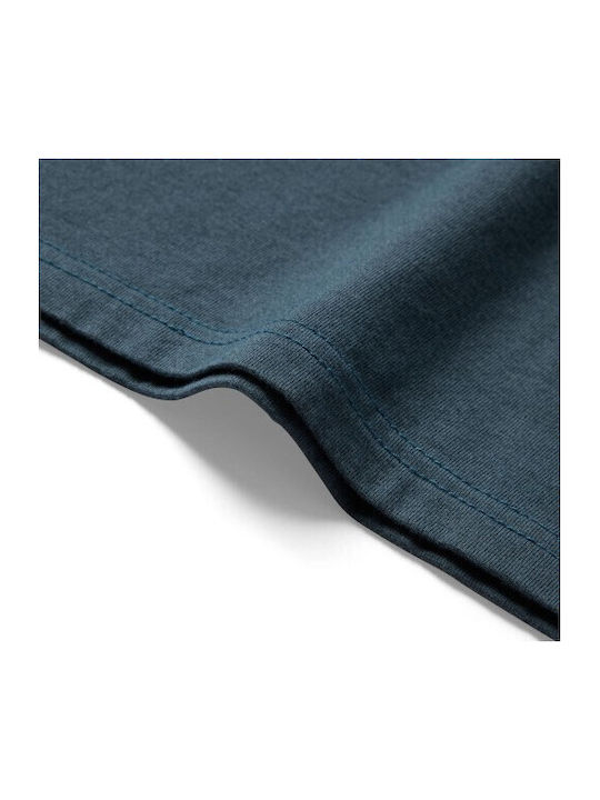 Herrenblusen T-Shirts Kurzarm Blau