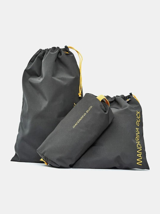 Mandarina Duck Sky Duck Βαλίτσα Ταξιδίου Καμπίνας Σκληρή Dark Gloss με 4 Ρόδες Ύψους 55εκ.