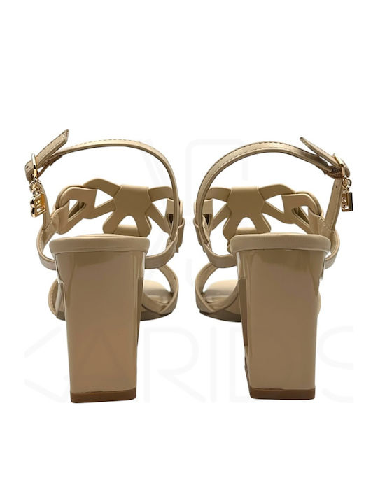Damen Sandalen Beige