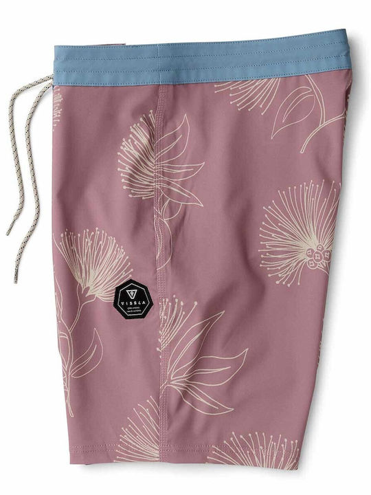 Men's Swimwear Bermuda Pink/Blue With Patterns