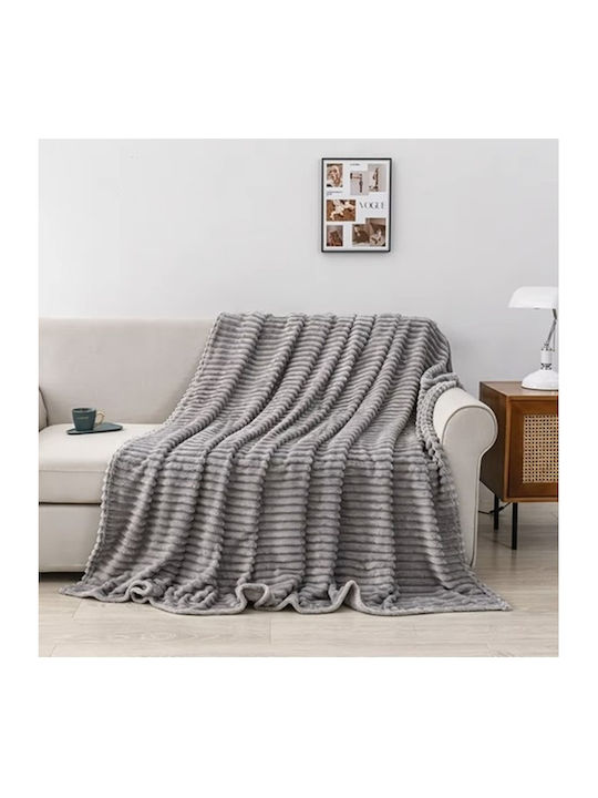 Elektrische Gitarren Decke Pelzig Einzeln 160x200cm Gray