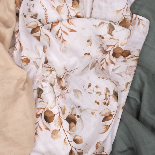 Kidizi Baby Burp Cloth Multicolor 78x78 cm 3 Bucăți