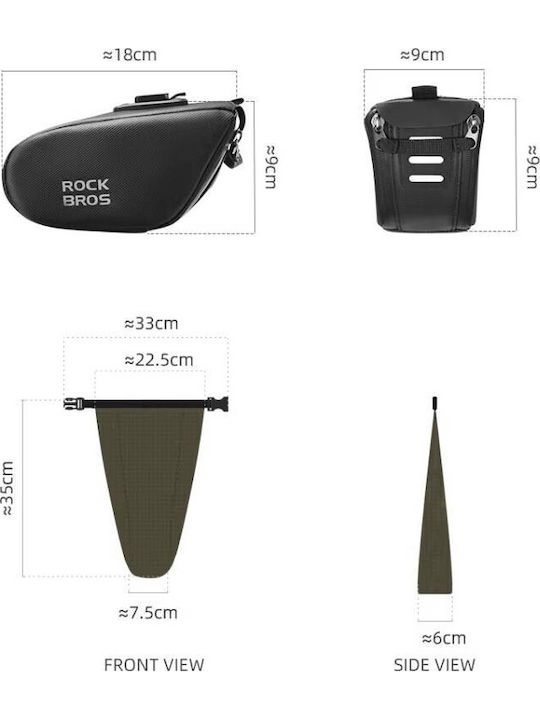 Rockbros Bicycle Saddle Bag 1.3lt