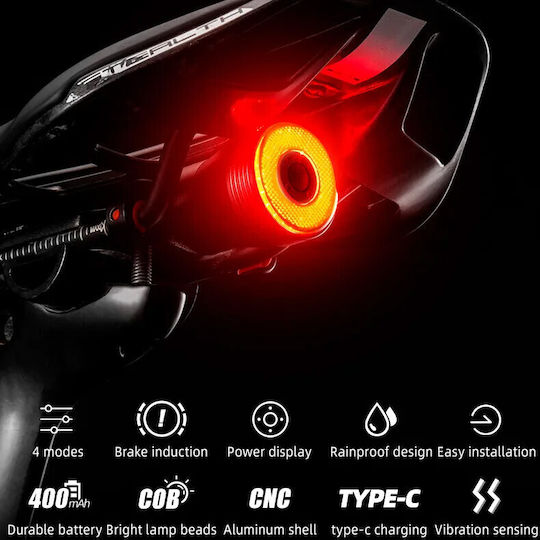 Rockbros RB.LIGHT002 Презареждаща се Задна Светлина за Велосипед