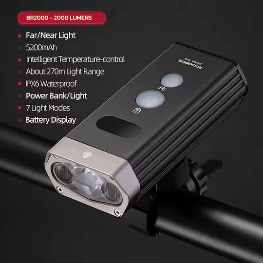 Rockbros RB.LIGHT034 Wiederaufladbares Vorderes Fahrradlicht