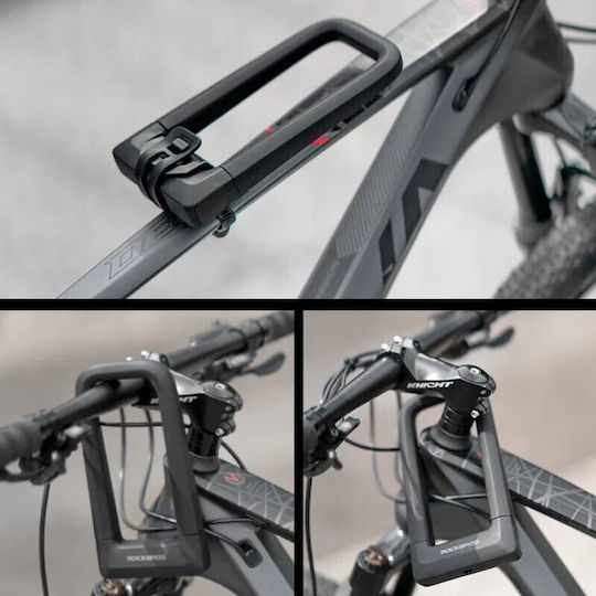 Fahrradschloss & Alarme Schlüssel U-Schloss Rockbros Rks626-Grau