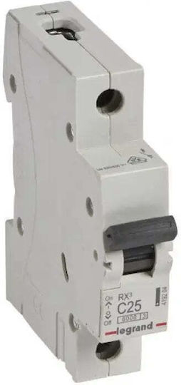 Einpoliger Automatischer Leistungsschalter Rx³-mcb 1p C 25a 6ka