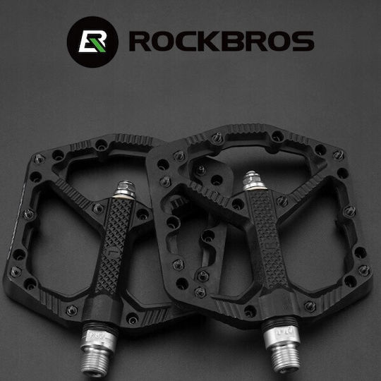 Rockbros Πετάλια Ποδηλάτου Πλατφόρμα Μαύρα