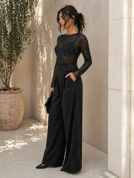 Set Negru Dama Cu Pantaloni