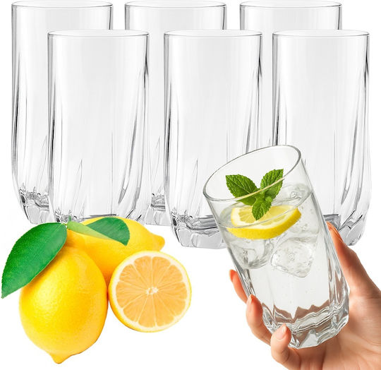 Σετ Ποτήρια Νερού από Γυαλί 340ml S6PHRBRT 6τμχ