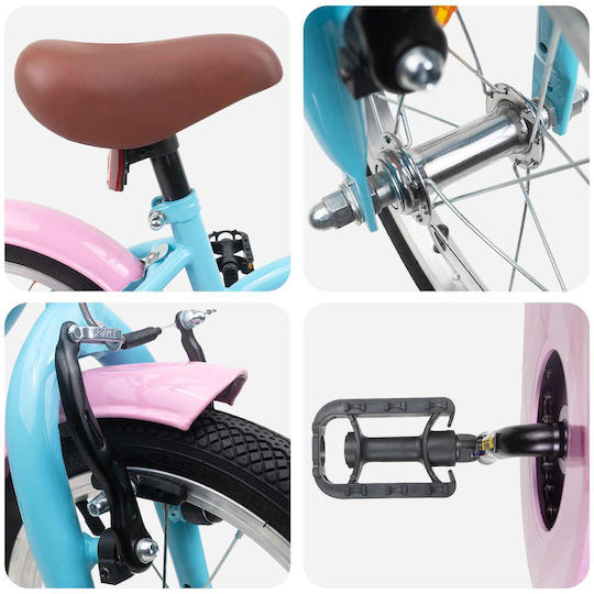 vidaXL 12" Kids' Bicycle City Light Blue
