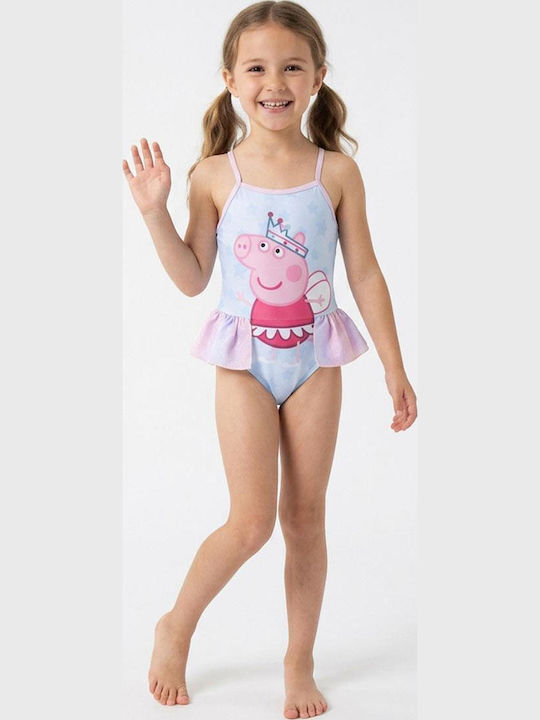 Cerda Peppa Pig Kinder Badebekleidung Einteilig Hellblau-Rosa