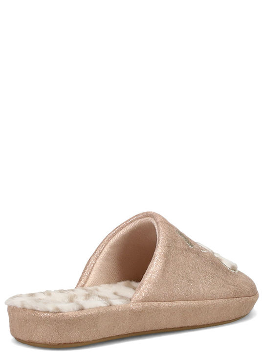 Winter Women's Slippers Rose Gold