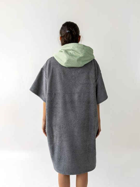 Aceplaymore Beach Poncho Gray