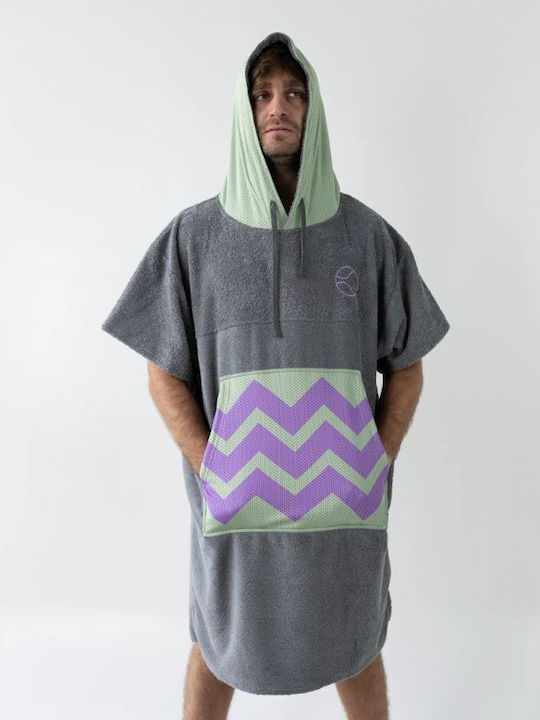 Aceplaymore Beach Poncho Gray