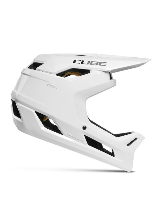 CUBE X Actionteam Casca De Bicicletă Față Întreagă Utilizată Pentru Coborâre Munte Albă CUBE X Actionteam Casca De Bicicletă Față Întreagă Utilizată Pentru Coborâre Munte Albă