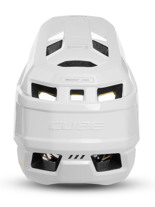 CUBE X Actionteam Vollgesicht Fahrradhelm Downhill / Berg Weiß