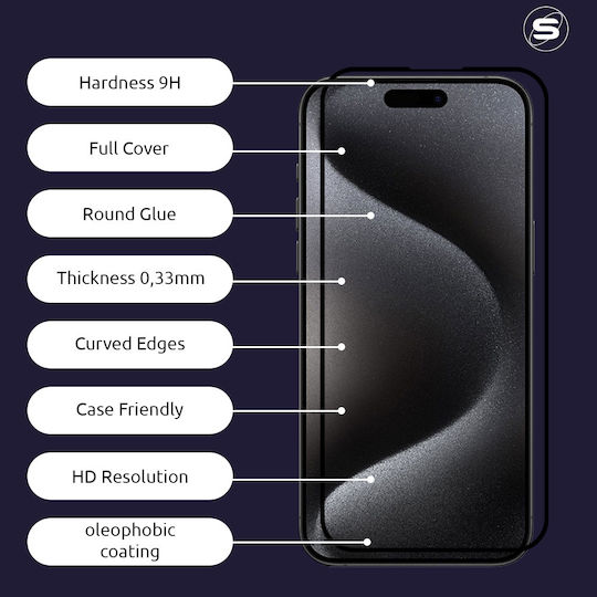 Hardy Glass Sonique Premium Series Hd Full Cover 9h Realme Note 70t 4g Черен