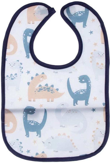 Baby Jem Αδιάβροχη Σαλιάρα Υφασμάτινη με Τσέπη Dinosaur
