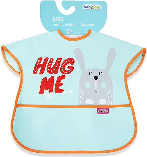 Baby Jem Waterproof Fabric Baby Bib with Pocket Mint