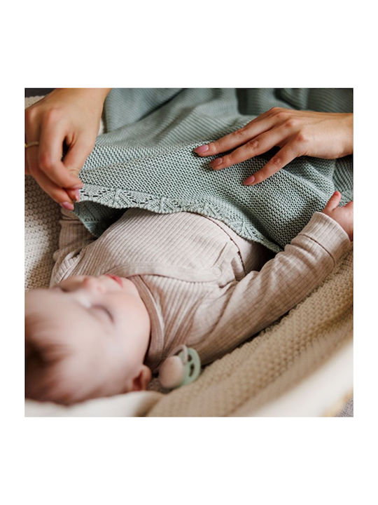 Babyono Bamboo Nursery Swaddling Blanket Green 75x100cm