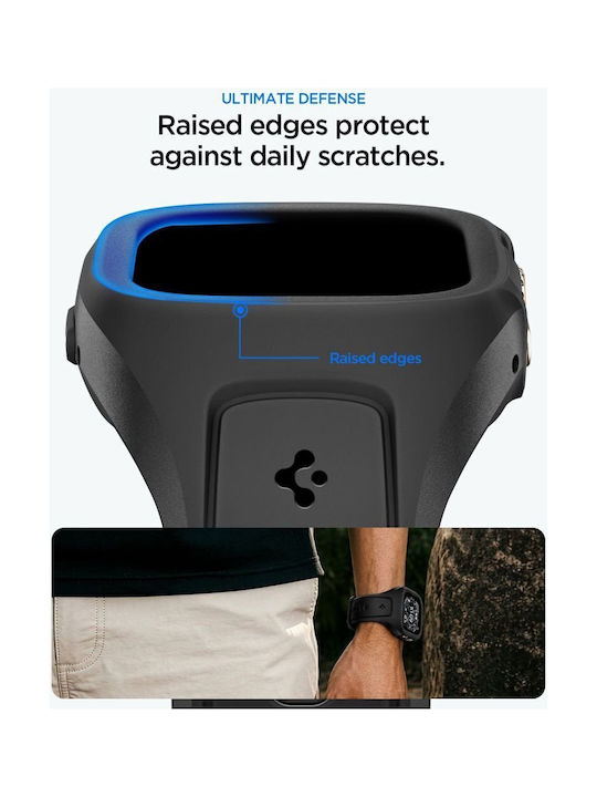 Spigen Liquid Air Pro Tragbare Hüllen in Schwarz für Apple Watch Ultra 49mm