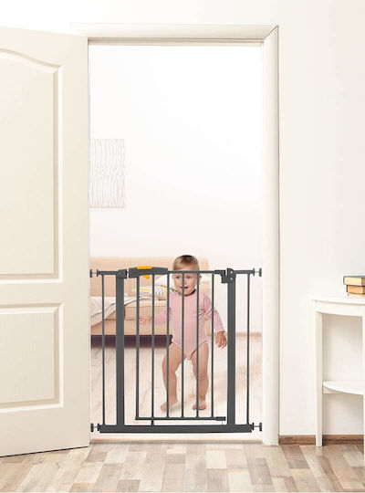 Baby Jem Πόρτα Ασφαλείας από Μέταλλο σε Γκρι Χρώμα 79x4εκ.