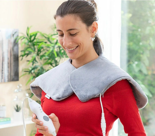Electric Back Heating Pad Gray 58x44cm
