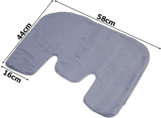 Electric Back Heating Pad Gray 58x44cm