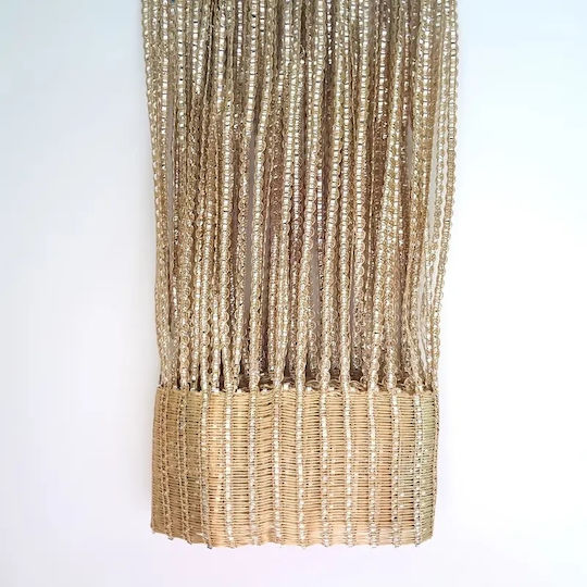 Κουρτίνα String Strass Χρυσό 100x195cm 39-950-2543