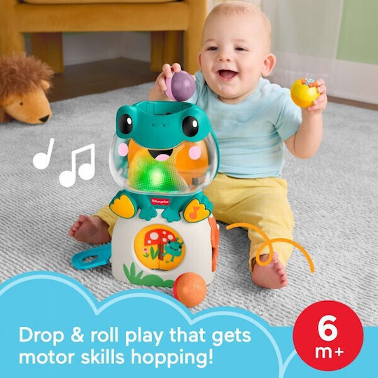 Fisher Price Frog Ball Pop Ball with Lights and Sounds for 6+ Months