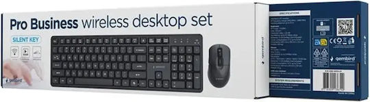 Gembird Silent Key Pro Wireless Keyboard & Mouse Set English US