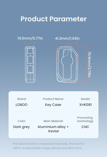 Loboo Aluminium Autoschlüssel Schutzhülle Für Bmw