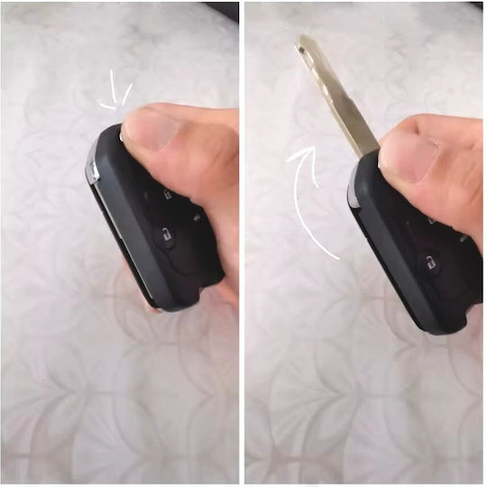 Husă Pliabilă Tip Transformer Pentru Chei Auto Compatibilă Honda Accord Civic Cr-v Pilot Fit 3 Butoane Cu Lamă Inclusă Fără Electronice
