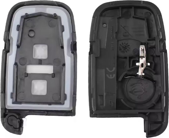 Techstar Husa Pliabilă Pentru Chei Auto Compatibilă Hyundai Sonata Azera Genesis Coupe Ix35 I30 I45 Kia Forte Sportage K2 K5 2 Butoane Hyn14 Lamă Stângă Fără Electronică