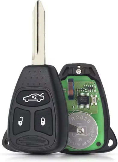 Cheie Auto Cu Telecomandă 433mhz 3 Butoane Id46 Pcf7941 Kobdt04a Electronică Baterie Compatibilă Chrysler 300 Dodge Charger Durango Jeep Grand Cherokee