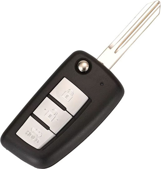 Telecomandă Cheie Auto Completă Techstar Compatibilă Nissan Qashqai J11 Pulsar C13 Juke F15 X-Trail T32 Micra 3 Butoane 433 Mhz 4a Pcf7952e Cwtwb1g767