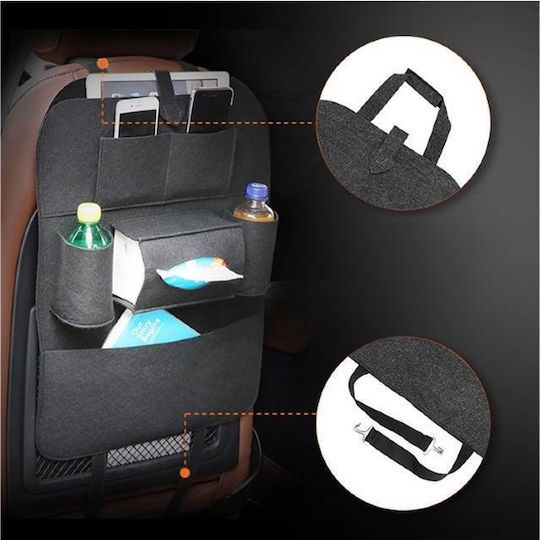 Universal Car Seat Organizer 54 X 39 Cm Black