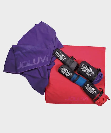 Joluvi Πετσέτα Microfiber Προσώπου Ροζ 100x50εκ.