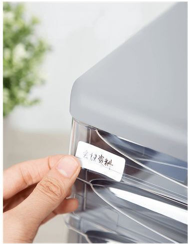 Deli Desktop Drawer with Lock Gray