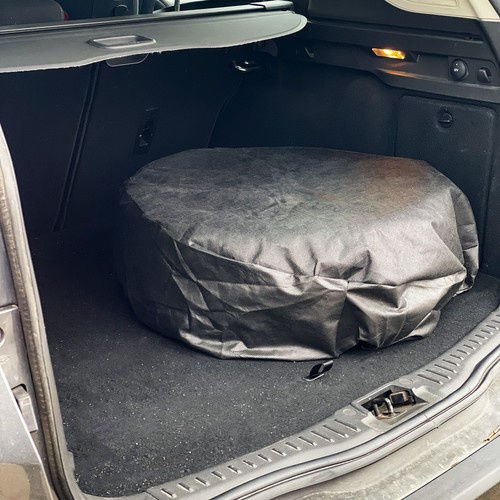 Set 4 Tire Covers Rubber Storage Black