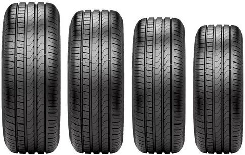 Set 4 Tire Covers Rubber Storage Black