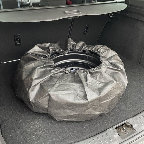 Set 4 Tire Covers Rubber Storage Black
