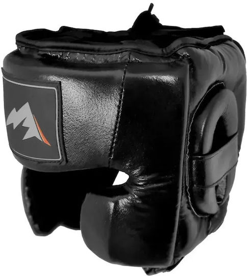 Olympus Sport Boxing Helmet Adult Open Face Leather Black