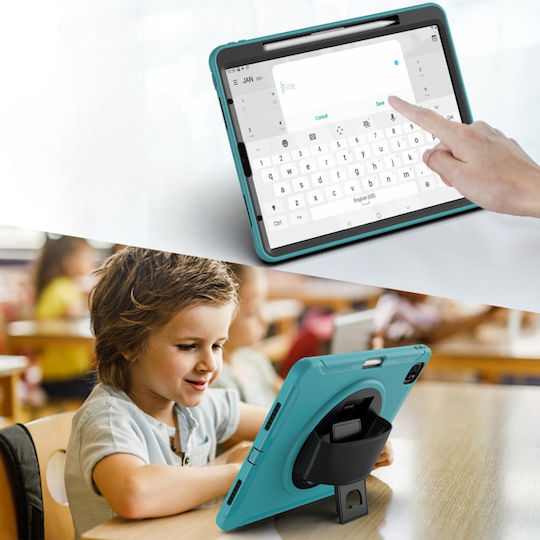 Калъф iPad Air 5/Air 4 10.9" Стойка Държач за Писалка Тюркоазен