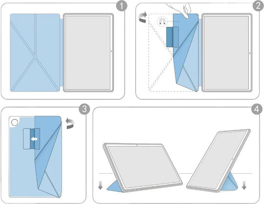 Flip Cover Dauerhafte Burgundische Samsung Galaxy Tab A8 2021