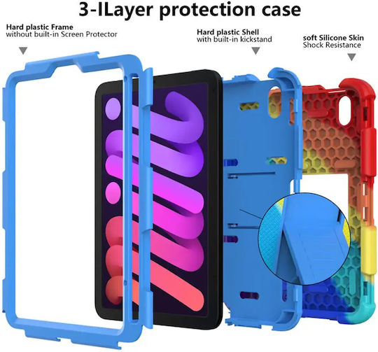 Ipad Mini 6 8.3" Case Stand Stylus Holder Colorful