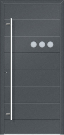 Sicherheitstür Aluminium Preshirrotes Design L 160 Bau Sicherheitstür Aluminium Preshirrotes Design L 160 Bau