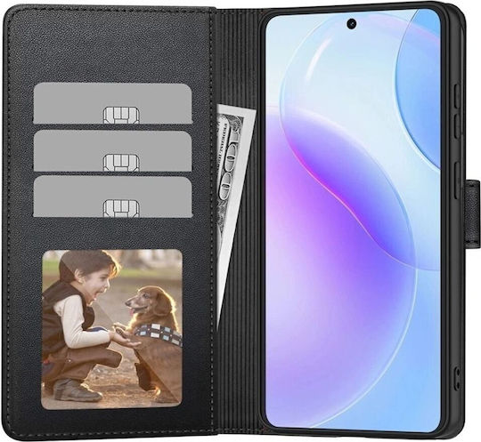 Tech-Protect Synthetic Leather / Silicone Wallet Black (Galaxy A27 5g)