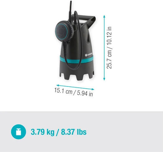 Gardena Three-phase Pump Waste Water / Sewage 0.53hp 09008-47